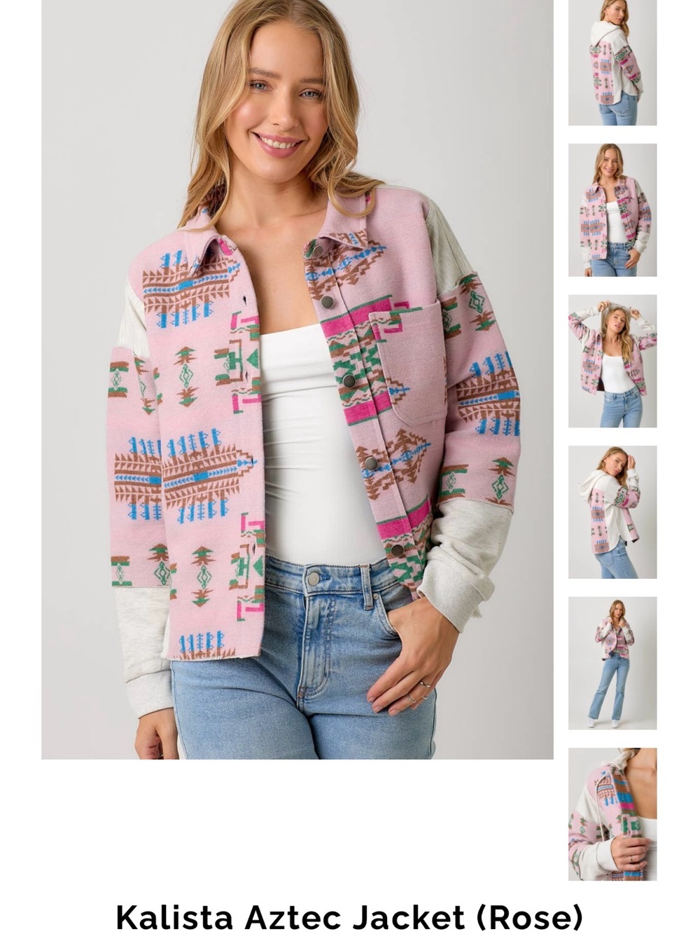 Mystree Kalista Aztec Jacket NWT